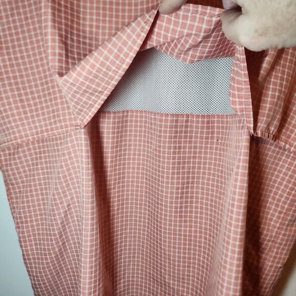 Magellan Short Sleeve Fishing Shirt Mens Large Fish Gear Relaxed Fit Lt Red Wick - Picture 10 of 10